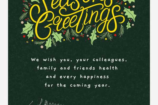 Season's Greetings from the TAFISA President